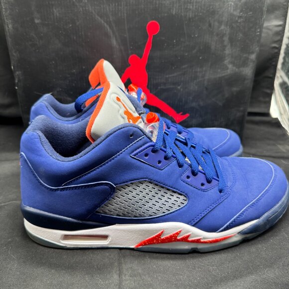 Vintage NIKE AIR JORDAN 5 RETRO LOW KNICKS 819171-417 Men\'s Size 10 with Box main image 2